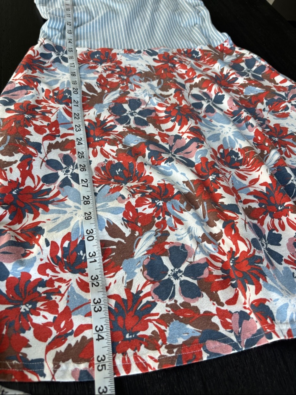 Pact Blue and Red Floral Midi Dress - Picture 3 of 9